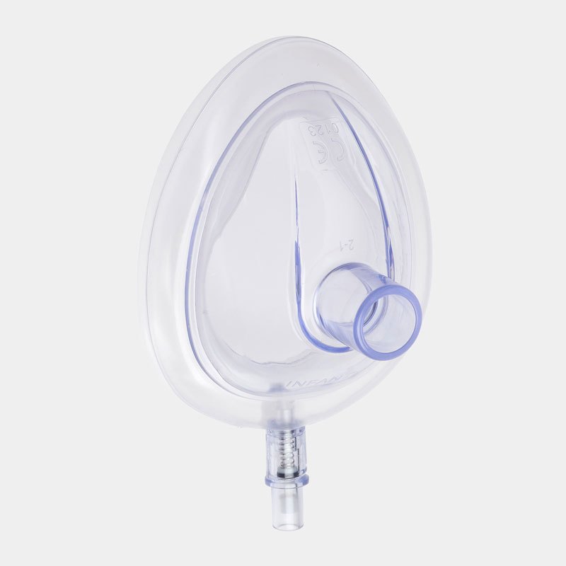 Anesthesia/Resuscitation Face Mask with Check Valve - Disposable Air C ...