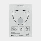 Disposable CPR Manikin Face Shields - Dispenser Box (50 Count)