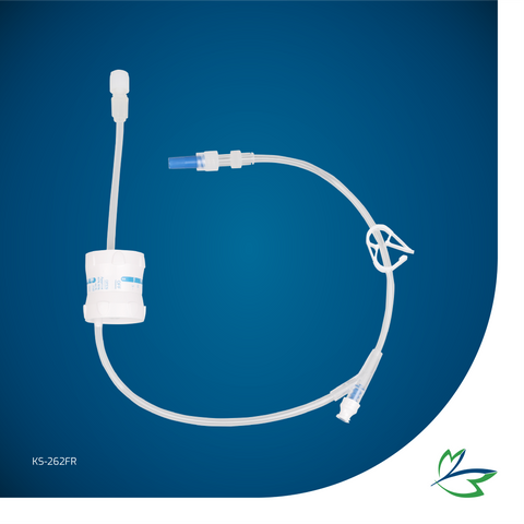 IV EXTENSION LINE WITH FLOW REGULATOR (GVS EURODROP¨) AND NEEDLE-FREE Y-CONNECTION PORT, TRANSPARENT LARGE-BORE (3.0 x 4.1mm), 46cm DEHP-FREE TUBING, MLL/FLL END
