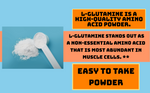 L-Glutamine food supplement for muscle mass and cells