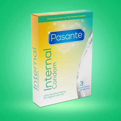 Pasante Internal Condom 3's Pack (x6 per tray) Female Condoms