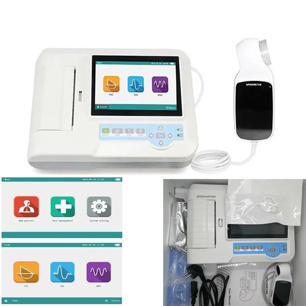 Contec SP100 Digital Spirometer Handheld Lung Function Tester Pulmonar ...