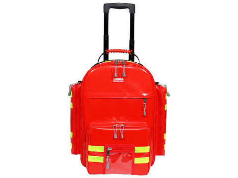 Trolley PVC Rucksack with 6 Coloured Pouches Doctors Emergency Medical Bag