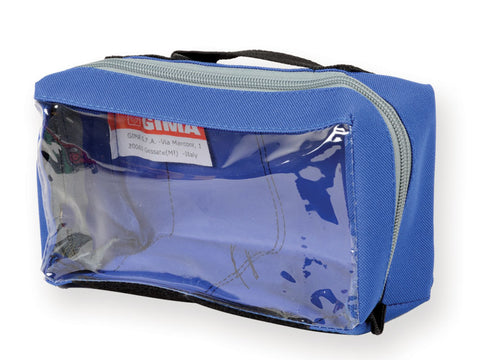 Pouch for Emergency Bags with Window and Handle 20x11x8cm Blue