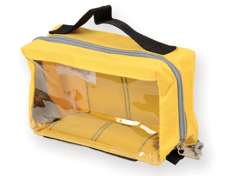 Pouch for Emergency Bags with Window and Handle 20x11x8cm Yellow