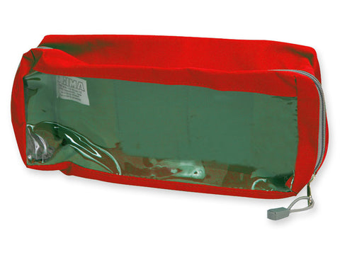 Pouch for Emergency Bags with Window 28x12x10cm Red