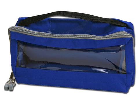 Pouch for Emergency Bags with Window and Handle 28x15x11cm Blue