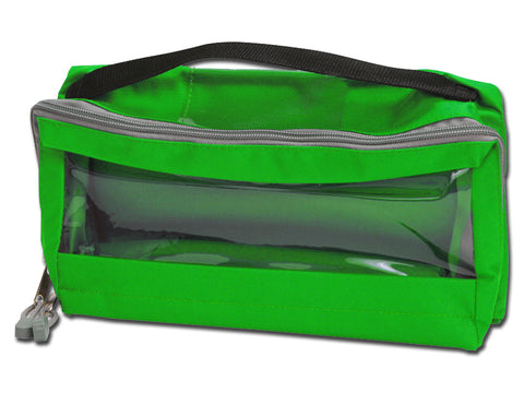 Pouch for Emergency Bags with Window and Handle 28x15x11cm Green