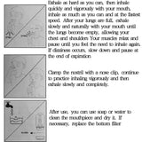 Portable Breathing Trainer - Inspiratory/Expiratory Muscle Exerciser VIS-06