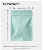 Mylar Bags Double-Sided Plastic Resealable Aluminum Foil Ziplock Food Waterproof Flat Bottom Bags 100pcs