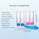 Four Ball Lung Exerciser - Deep Breathing Lung Exerciser