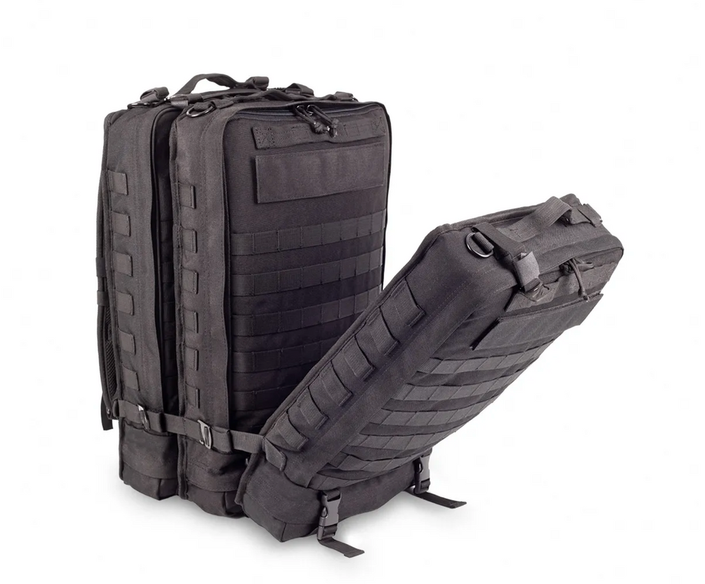 MODUL’S Compact & Modular Tactical Backpack Black Medical Emergency Ba ...