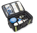 EMERAIRS TROLLEY Oxygen Suitcase Trolley Bag Emergency Black Medical Bag