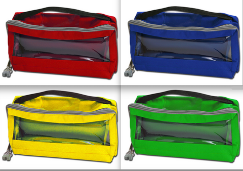 Pouches for Emergency Bags with Window and Handle 28x15x11cm Set of 4