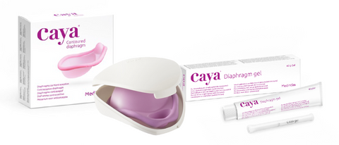 Caya Diaphragm and Natural Contraceptive Gel Pack with Vaginal Applicator