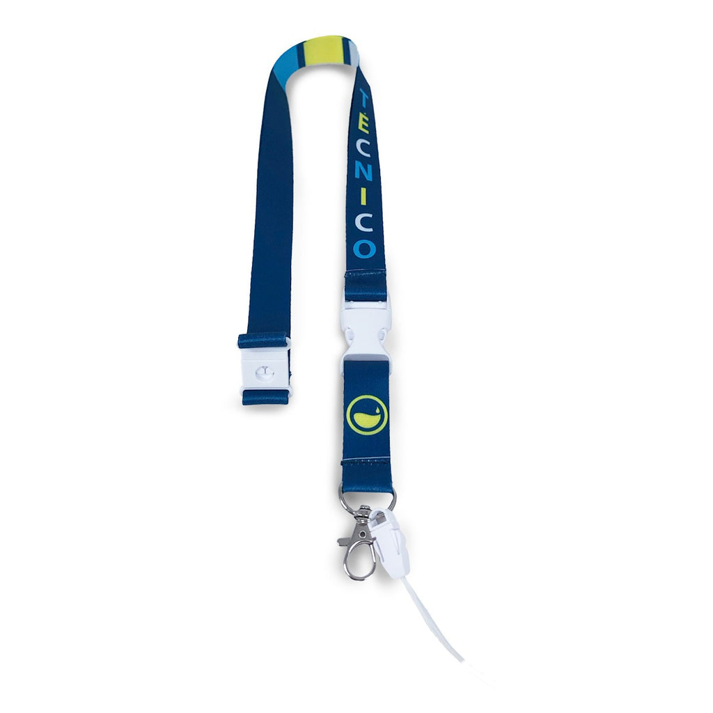 Lab Tech Landyard Lanyard with Trident Hook & Carabiner & Safety Clip Technician Retro ...