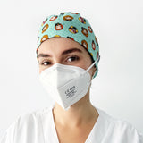 Long Hair Surgical Cap with with Buttons and Elastic Band - Potter Girls