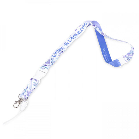 Lab Tech Landyard Lanyard with Trident Hook & Carabiner & Safety Clip Laboratory Technic ...