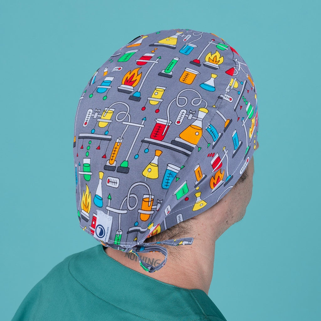 Head Cap Lab Short Hair Surgical Cap with Adjustable Laces - Laboratory Stuff ...