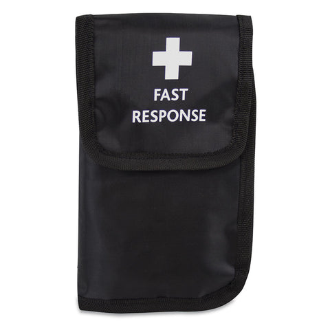 First Aid 1 Person Fast Response Kit Black Belt Wallet Trauma Critical Injury Emergency