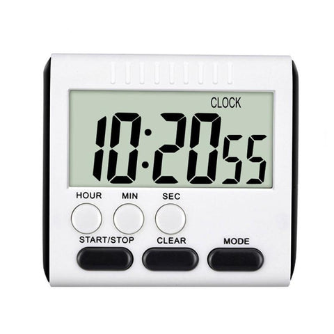 Digital Screen Countdown Timer Square Alarm Clock Sleep Stopwatch Clock
