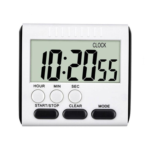 Digital Screen Countdown Timer Square Alarm Clock Sleep Stopwatch Cloc ...