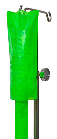 UVLI Slit-Top Covers for 1-liter IV Bags (1000 ml) Green 8 in x 14 in (20,3 cm x 35,6 cm) 0766