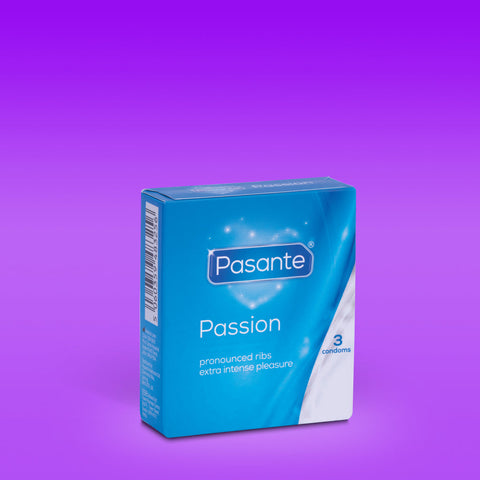 Pasante Ribbed (Passion) 3's Pack (x12 per tray)