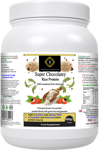 Super Chocolatey Rice Protein RICE-CHOC-500/SB 
