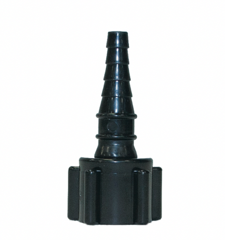 Oxygen Outlet Adaptor - Black (FITTING,PLASTIC,ADAPTOR,B SIZE / ARP-128 F-SW X 1/4 BARB) (F0025-1)