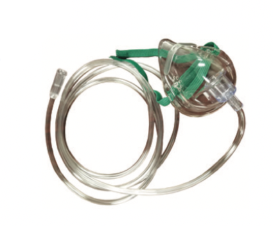 Oxygen Mask Pediatric, Concentration 7 ft. (2.1 m) (MASK,PEDIATRIC, / CONCENTRATION,W/7' TUBING) (CU007-1) (VAT RELIEF)