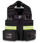 Elite Bags E-VEST For Emergency Medical Technicians EMT Vest Black