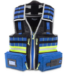 Elite Bags E-VEST For Emergency Medical Technicians EMT Vest Royal Blue