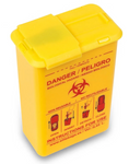 CONBIOS XL Bio-contaminated Material Container Pocket Needle Sharps Bin Orange