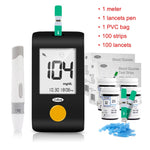 Diabetes Blood Glucose Monitor mg/dL With Free Test Strips & Lancets (Glucometer) mg