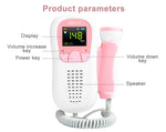 Fetal Doppler Heartbeat Monitor Product parameters