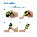 CHOICEMMED MD300C15D LCD Medical Finger Pulse Oximeter